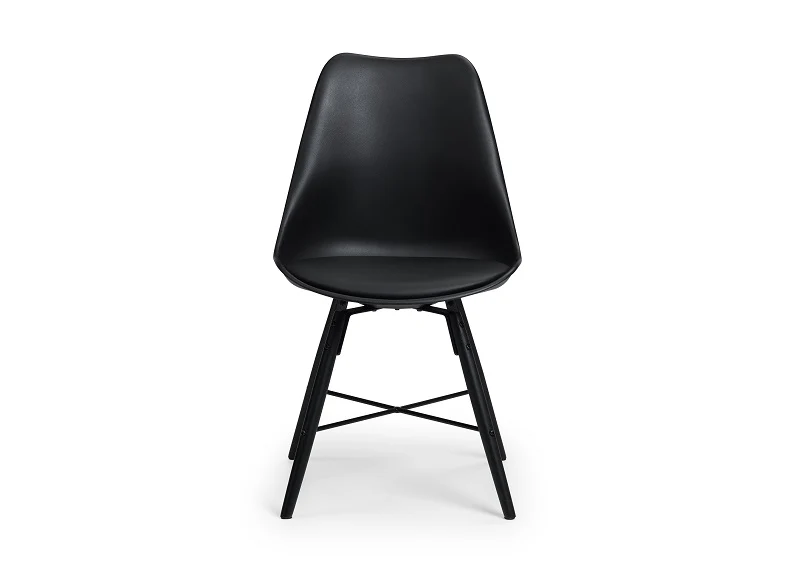 Milan Round Glass Table & Kari Chair Set – Clear Glass Top with Brushed Steel Base - Image 11