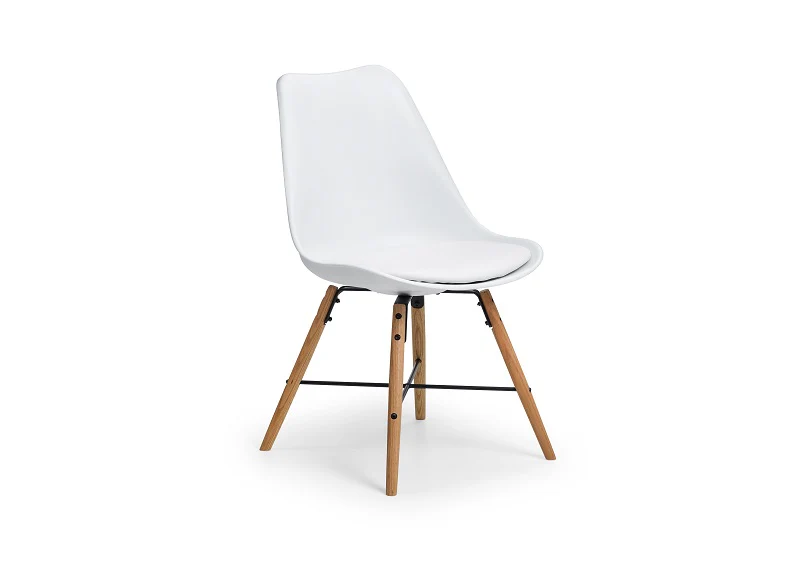 Milan Round Glass Table & Kari Chair Set – Clear Glass Top with Brushed Steel Base - Image 12