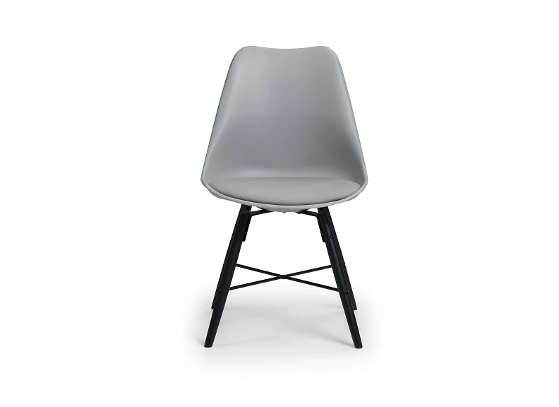 Milan Round Glass Table & Kari Chair Set – Clear Glass Top with Brushed Steel Base - Image 8