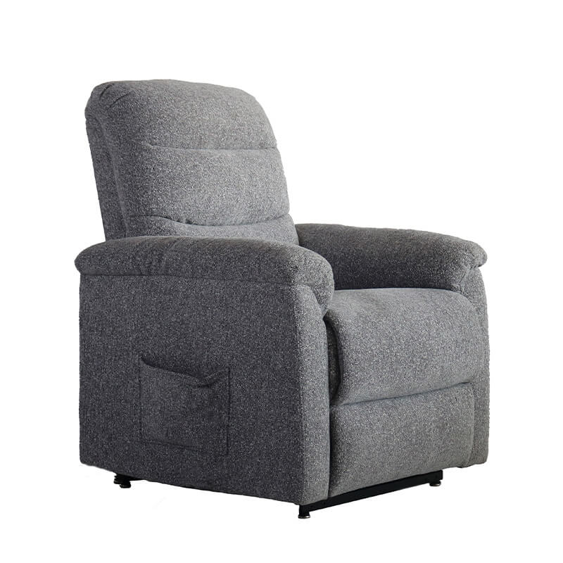 Millie Lift and Rise Chair – Grey Upholstered with Dual Motor Support