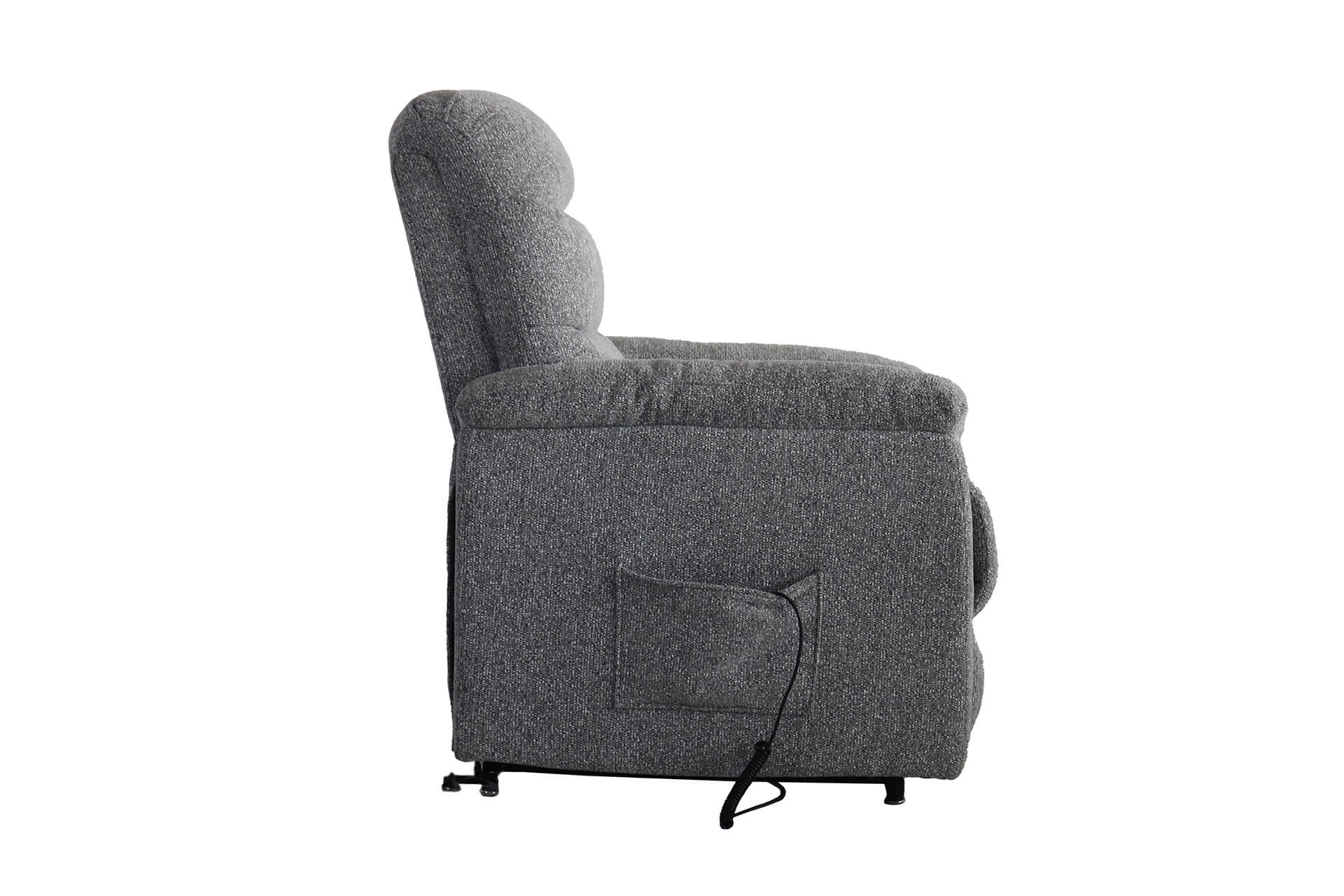 Millie Lift and Rise Chair – Grey Upholstered with Dual Motor Support - Image 4