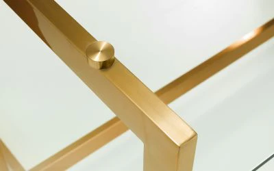 Minori Dining Set – Glass Table with Gold Legs & Velvet Chairs - Image 5
