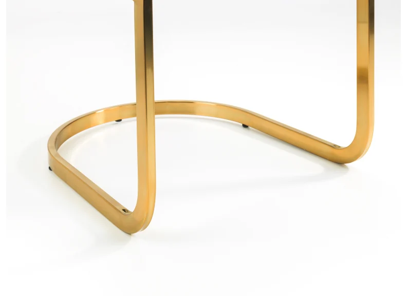 Minori Dining Set – Glass Table with Gold Legs & Velvet Chairs - Image 7