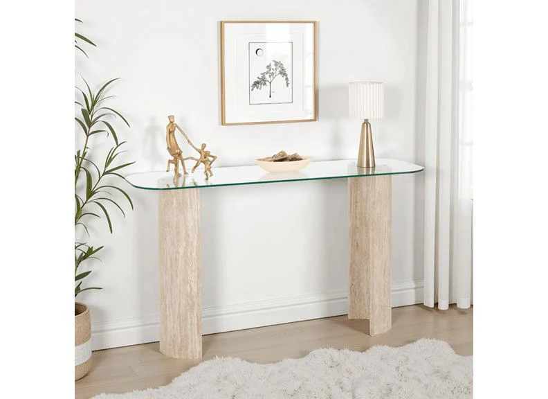 Modena Glass Console Table