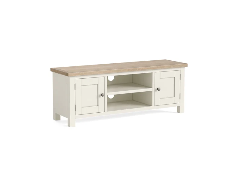 MODERN COUNTRY COCONUT LARGE RECTANGULAR TV STAND (PRE-ORDER JULY) - Image 3