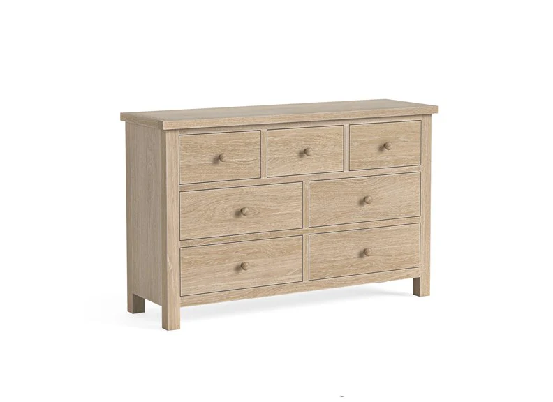 Modern Country Oak 3 Over 4 Chest - Image 3
