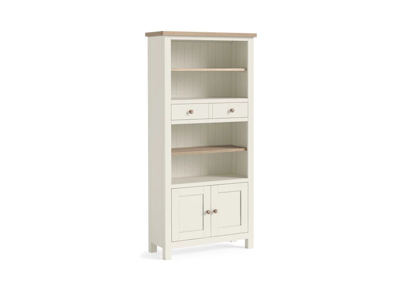 Modern Country Coconut Display Unit – Oak with Off-White Finish 800mm