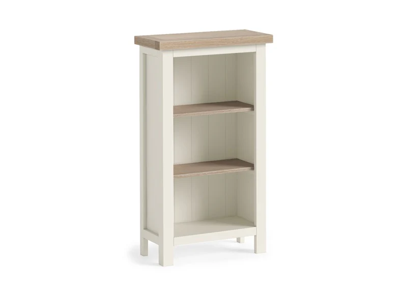 Modern Country Coconut Mini Bookcase – Oak with Off-White Finish 450mm