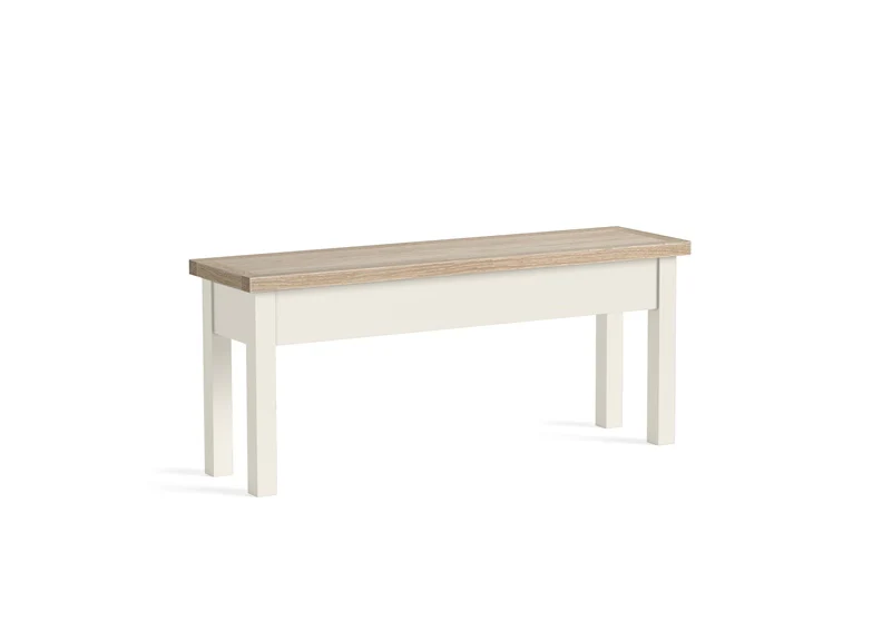 MODERN COUNTRY COCONUT SHALLOW STORAGE BENCH - Image 2
