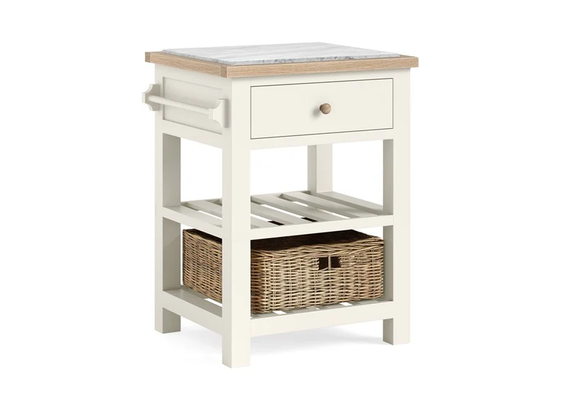 Modern Country Coconut Small Kitchen Island – Oak with Coconut Finish 630mm