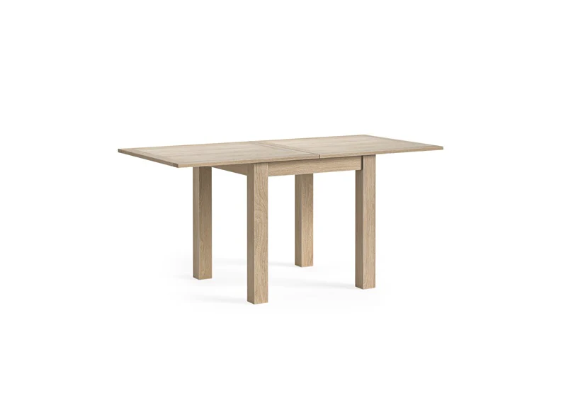 Modern Country Oak Flip Top Table – Whitewashed Finish 850mm