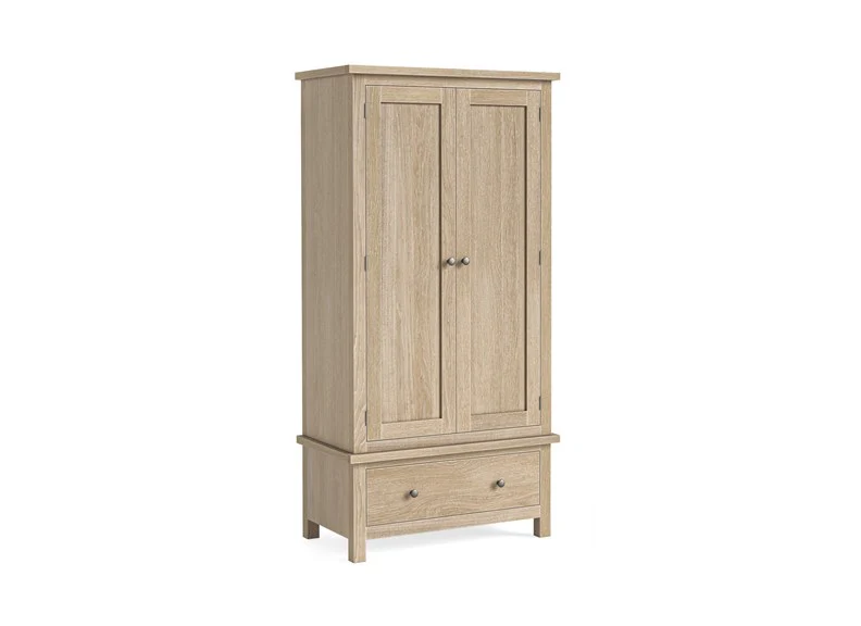 Modern Country Oak Gents Wardrobe – Spacious & Elegant - Image 3