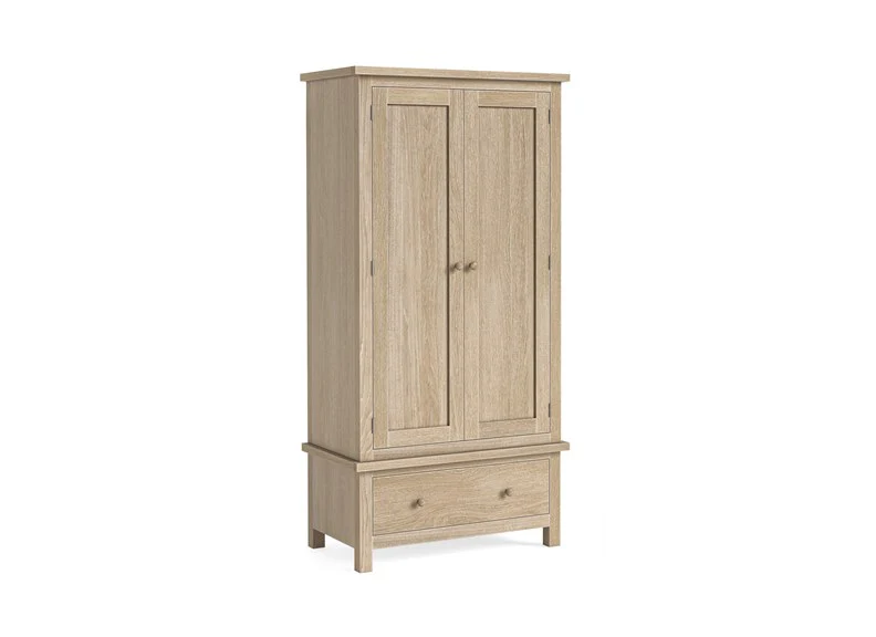 Modern Country Oak Gents Wardrobe – Spacious & Elegant - Image 4