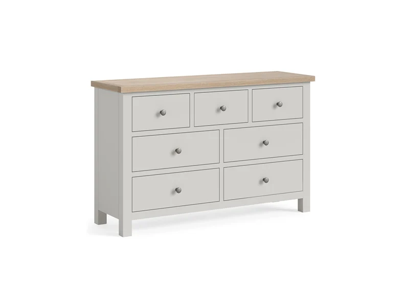 MODERN COUNTRY GREY CHEST 3 OVER 4