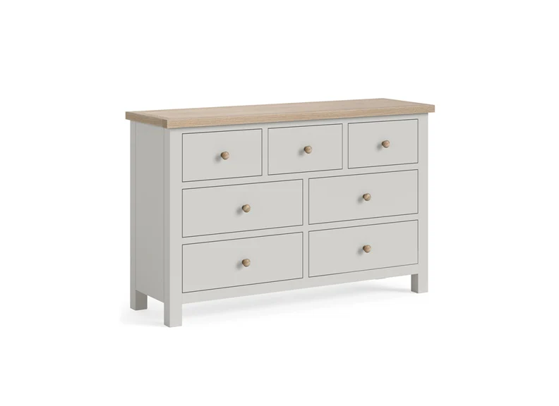 MODERN COUNTRY GREY CHEST 3 OVER 4 - Image 2