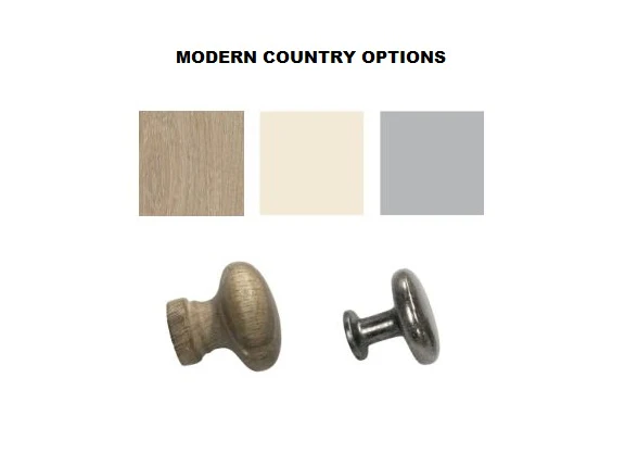 MODERN COUNTRY GREY CHEST 3 OVER 4 - Image 3