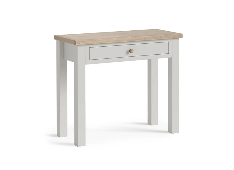 MODERN COUNTRY GREY SINGLE DRAWER DESK