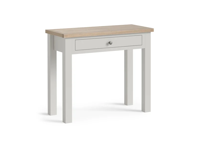 MODERN COUNTRY GREY SINGLE DRAWER DESK - Image 3