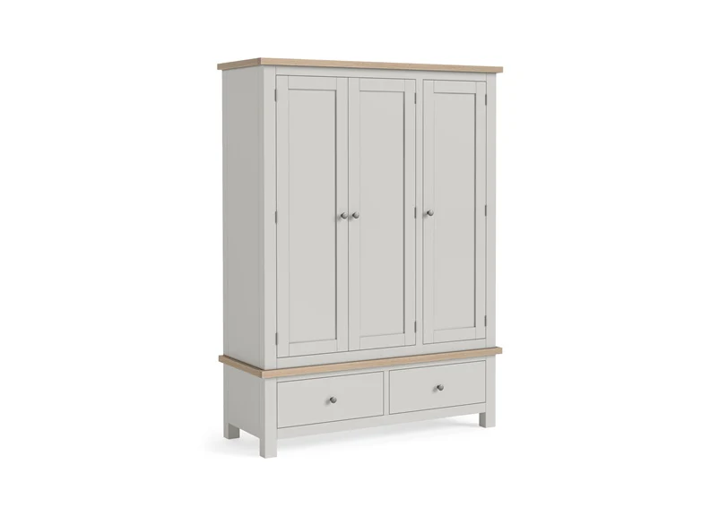 MODERN COUNTRY GREY TRIPLE WARDROBE - Image 2