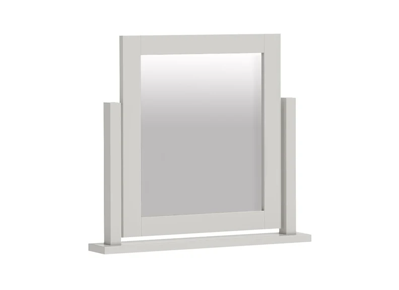 Modern Country Grey Vanity Mirror – Oak with Swivel Action 595mm