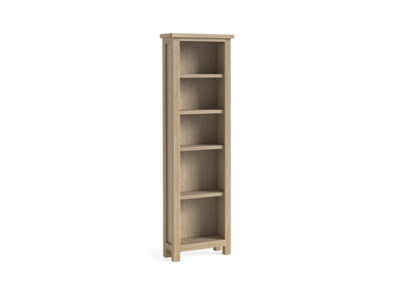 MODERN COUNTRY OAK SLIM BOOKCASE_KD