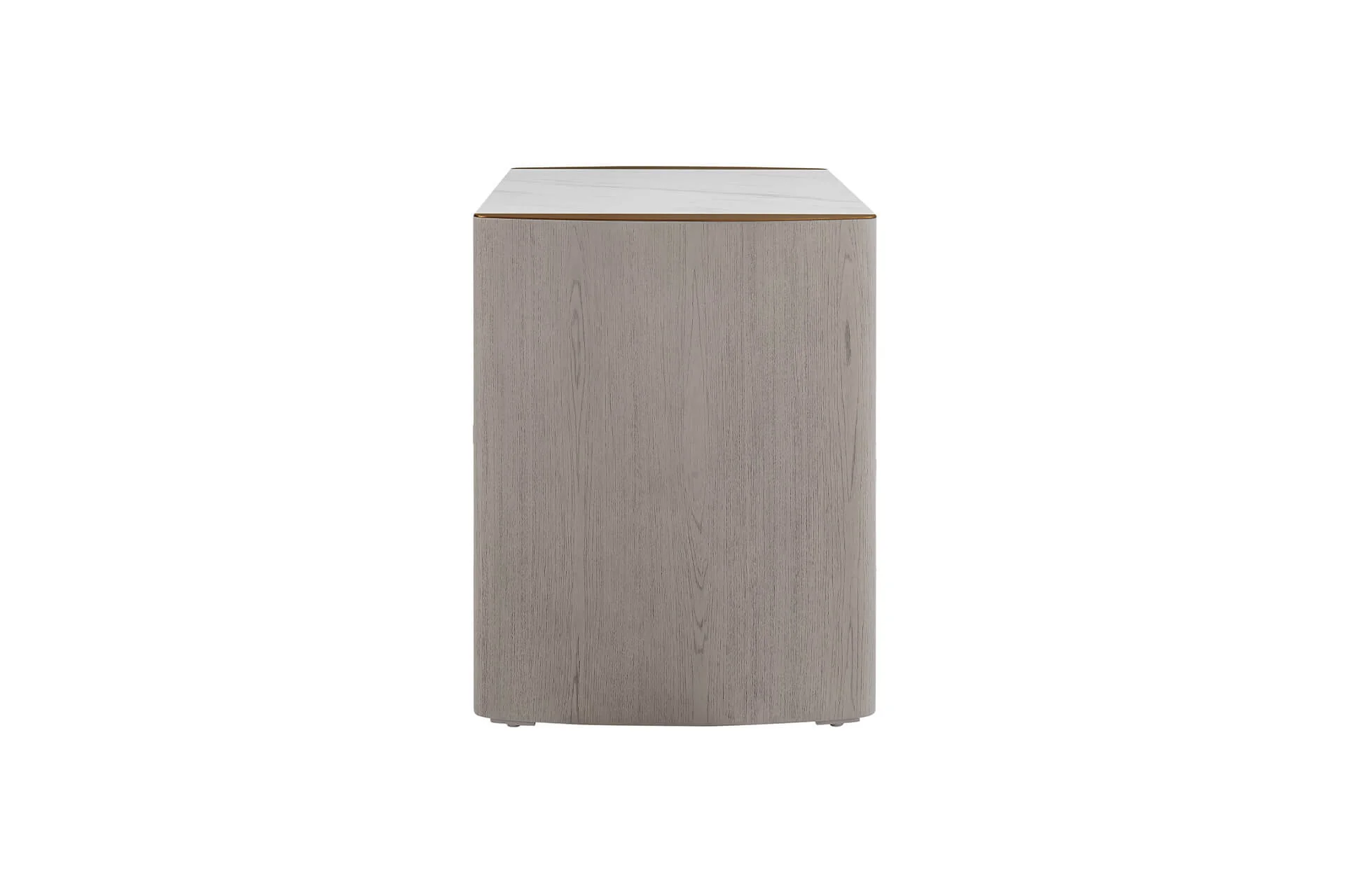 Mondello 2 Drawer Bedside Table – Washed Oak with Sintered Stone Top - Image 5