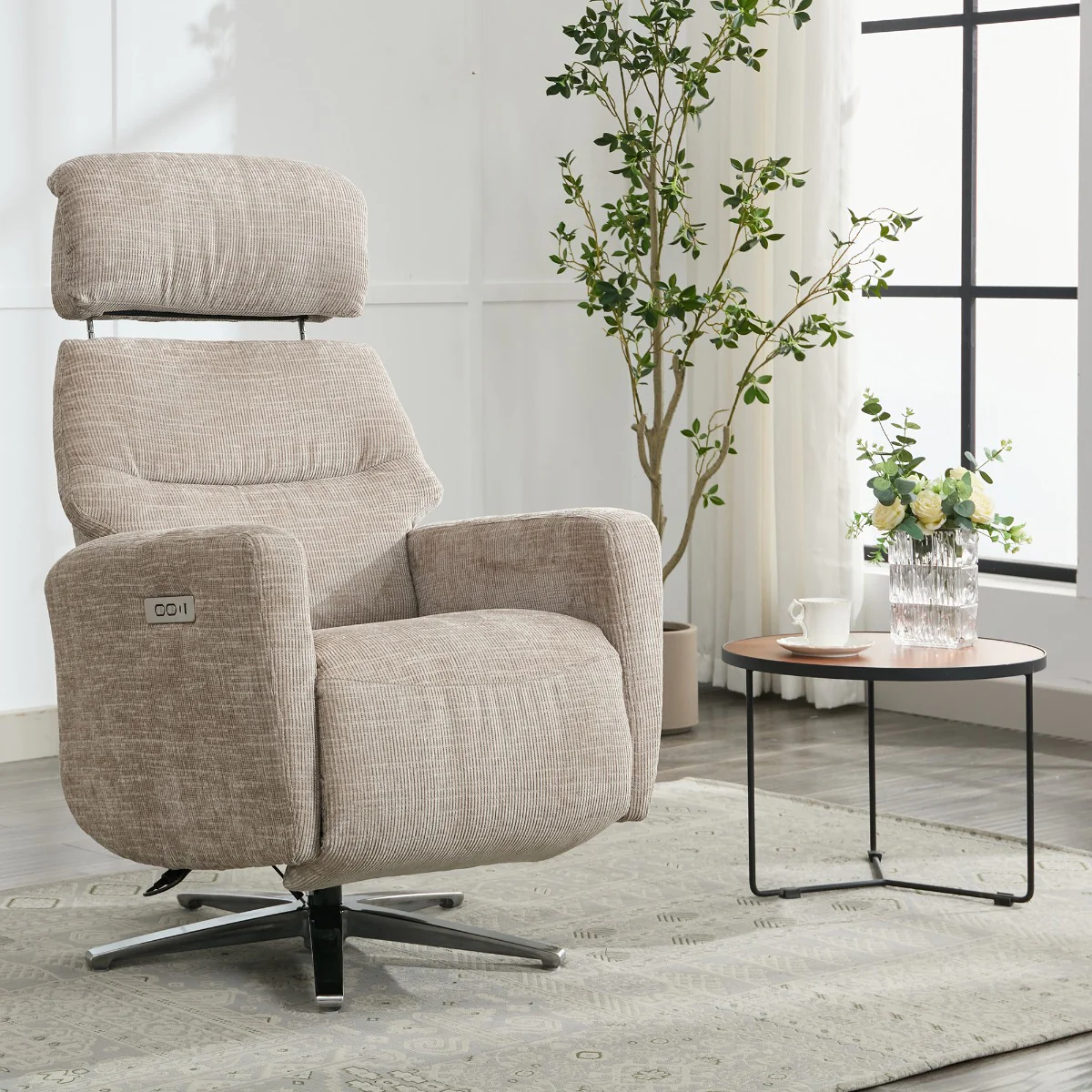 Monique TV Chair - Beige - Image 2