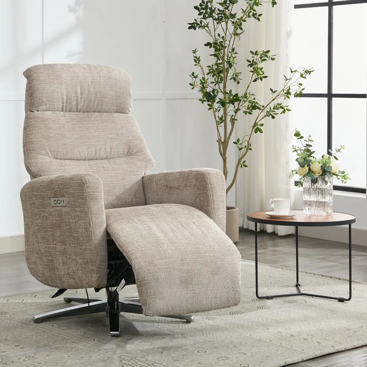 Monique TV Chair - Beige - Image 3
