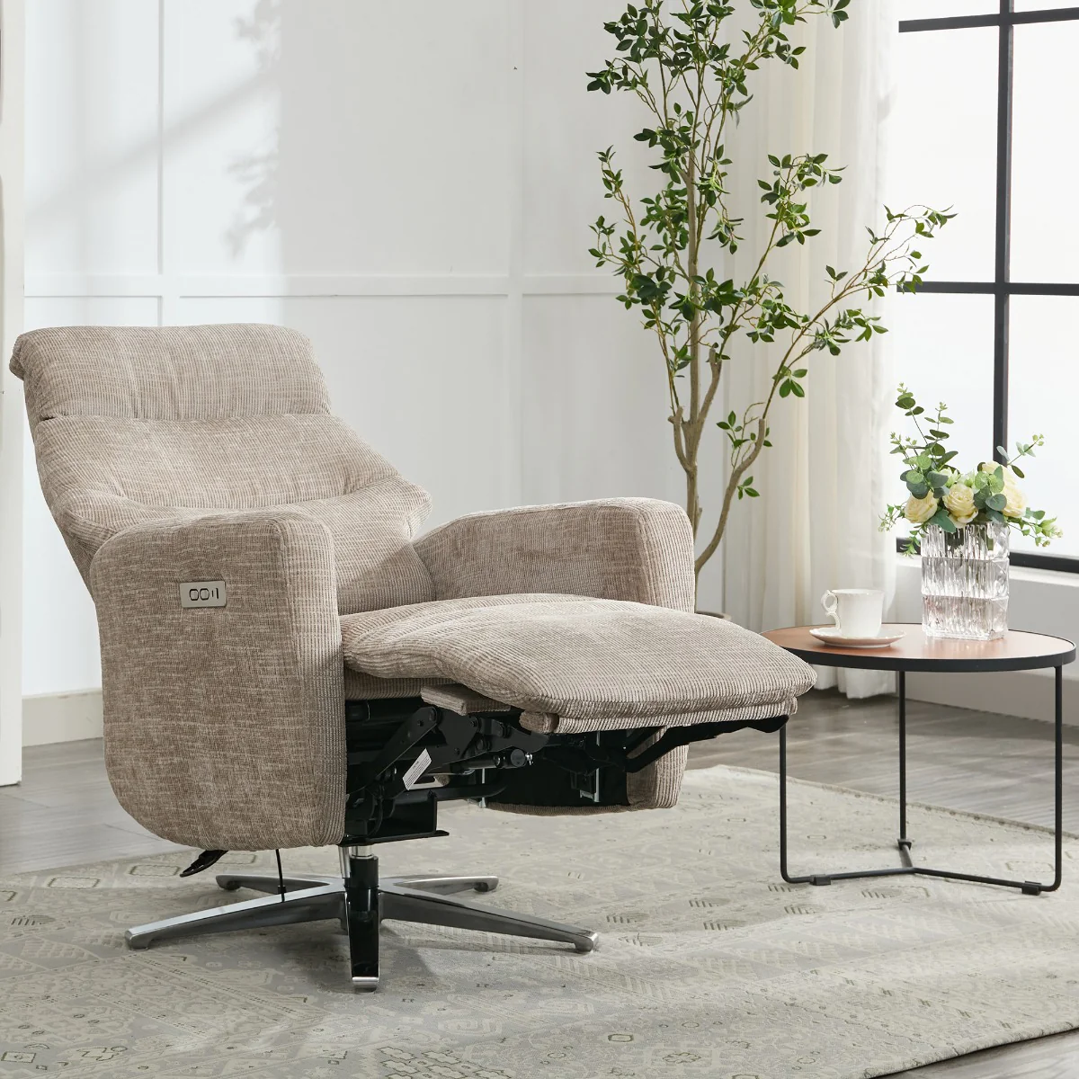 Monique TV Chair - Beige - Image 7