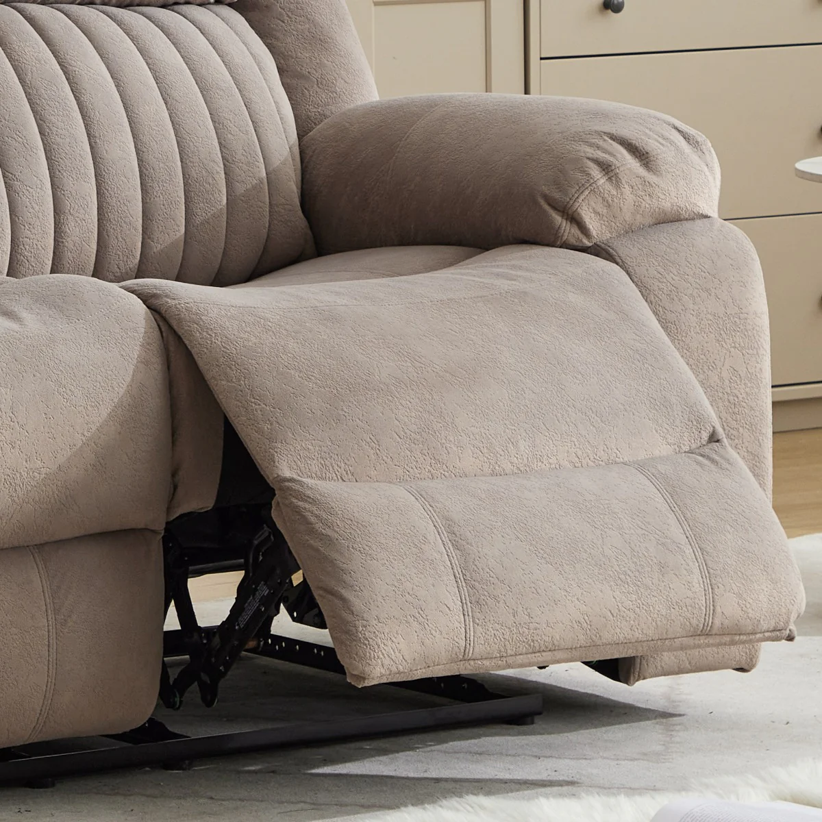 Morgan 3+1+1 Suite – Taupe Fabric with Pocket Sprung Seats (PRE-ORDER FOR JUNE) - Image 4