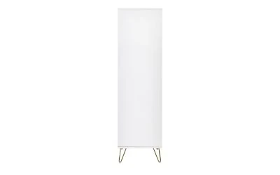 Murano 2 Door 1 Drawer Wardrobe - Matte White - Image 7