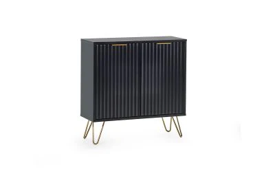 Murano Compact Sideboard - Matte Black - Image 2