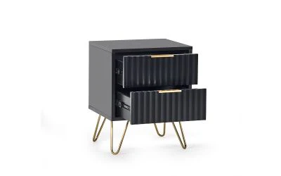 Murano Lamp Table - Matte Black - Image 2