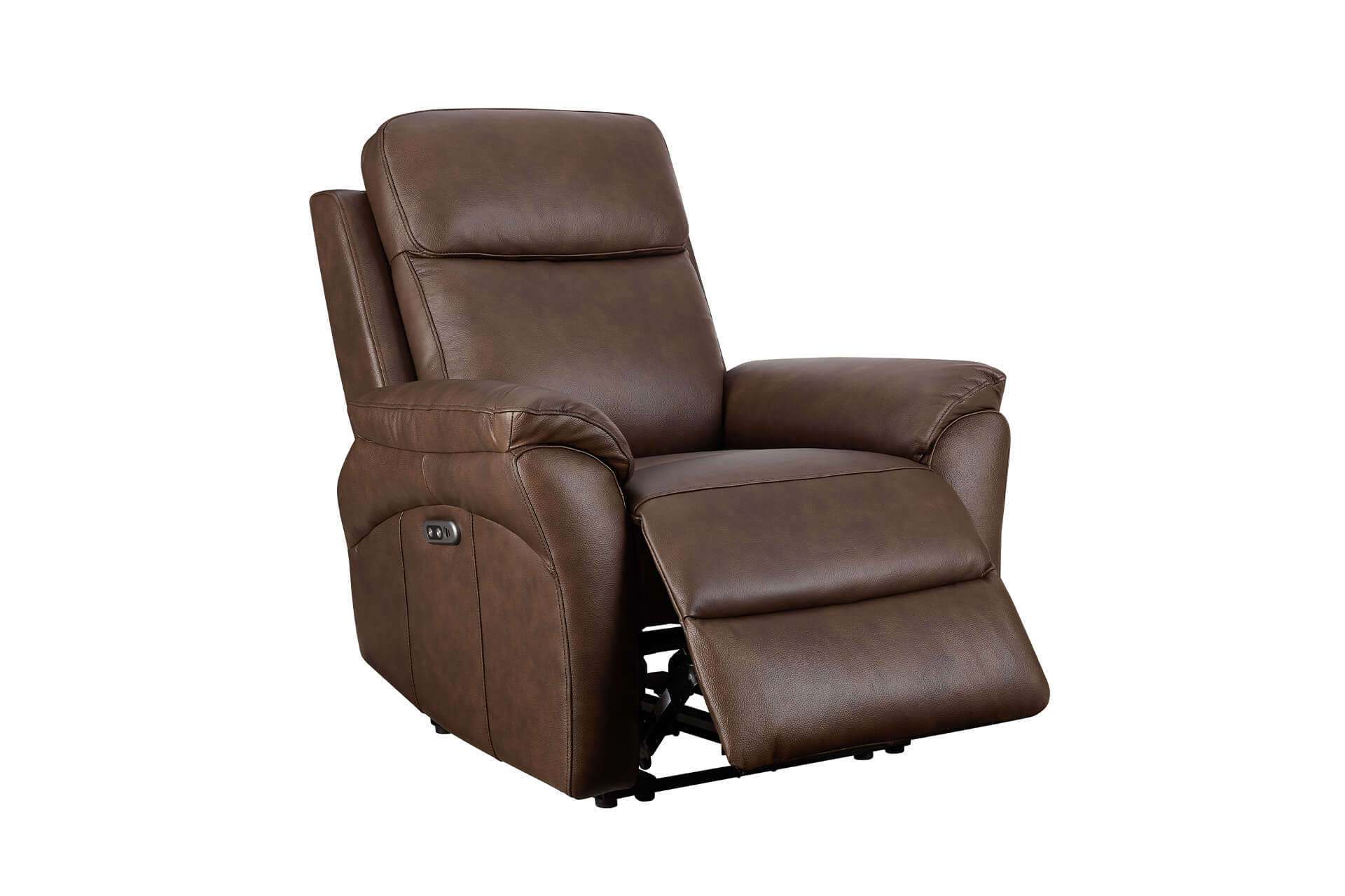 Nardo 1 Seater Electric Recliner – Brown Leather with USB Ports - Image 8
