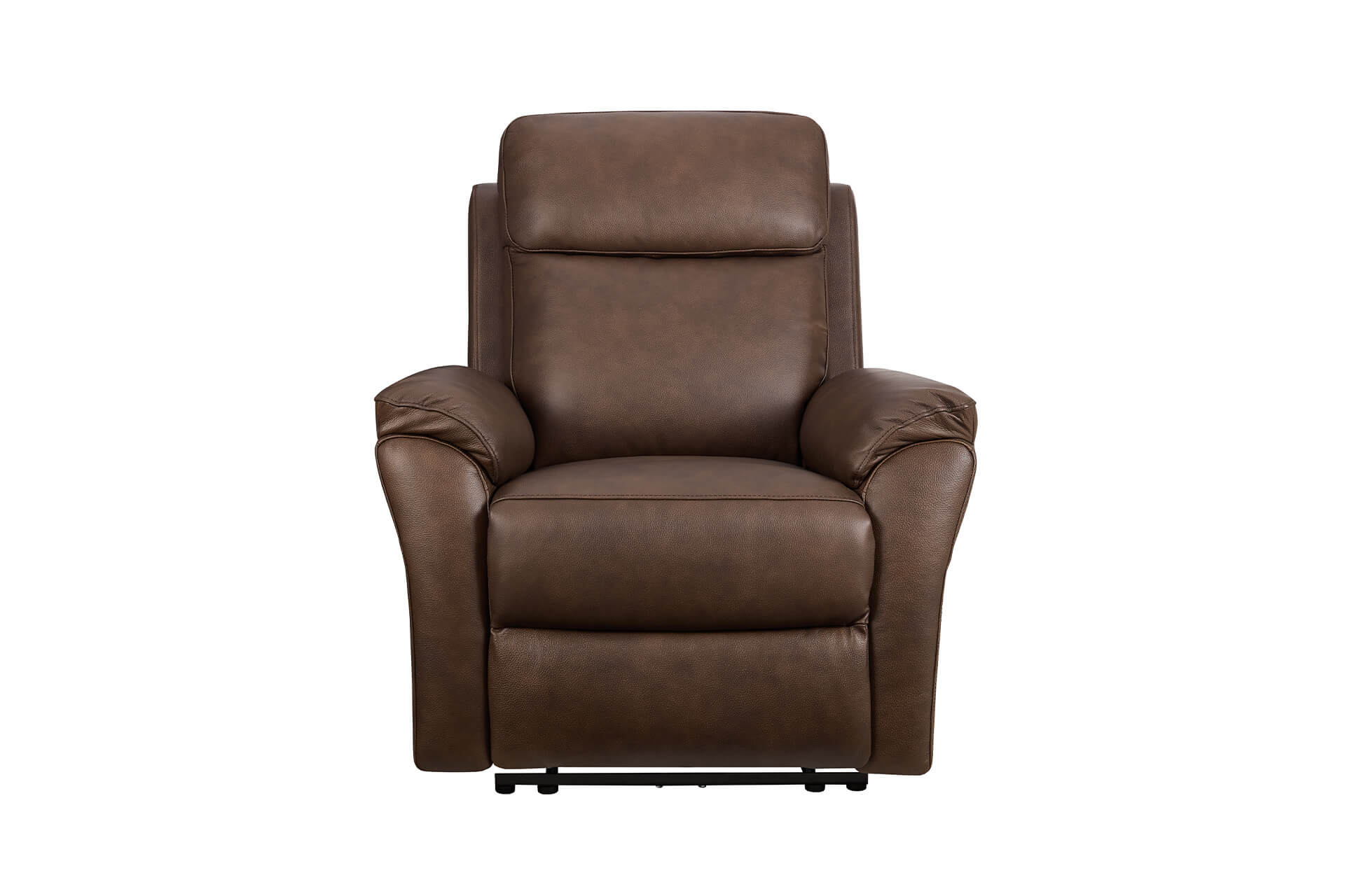 Nardo 1 Seater Electric Recliner – Brown Leather with USB Ports - Image 9