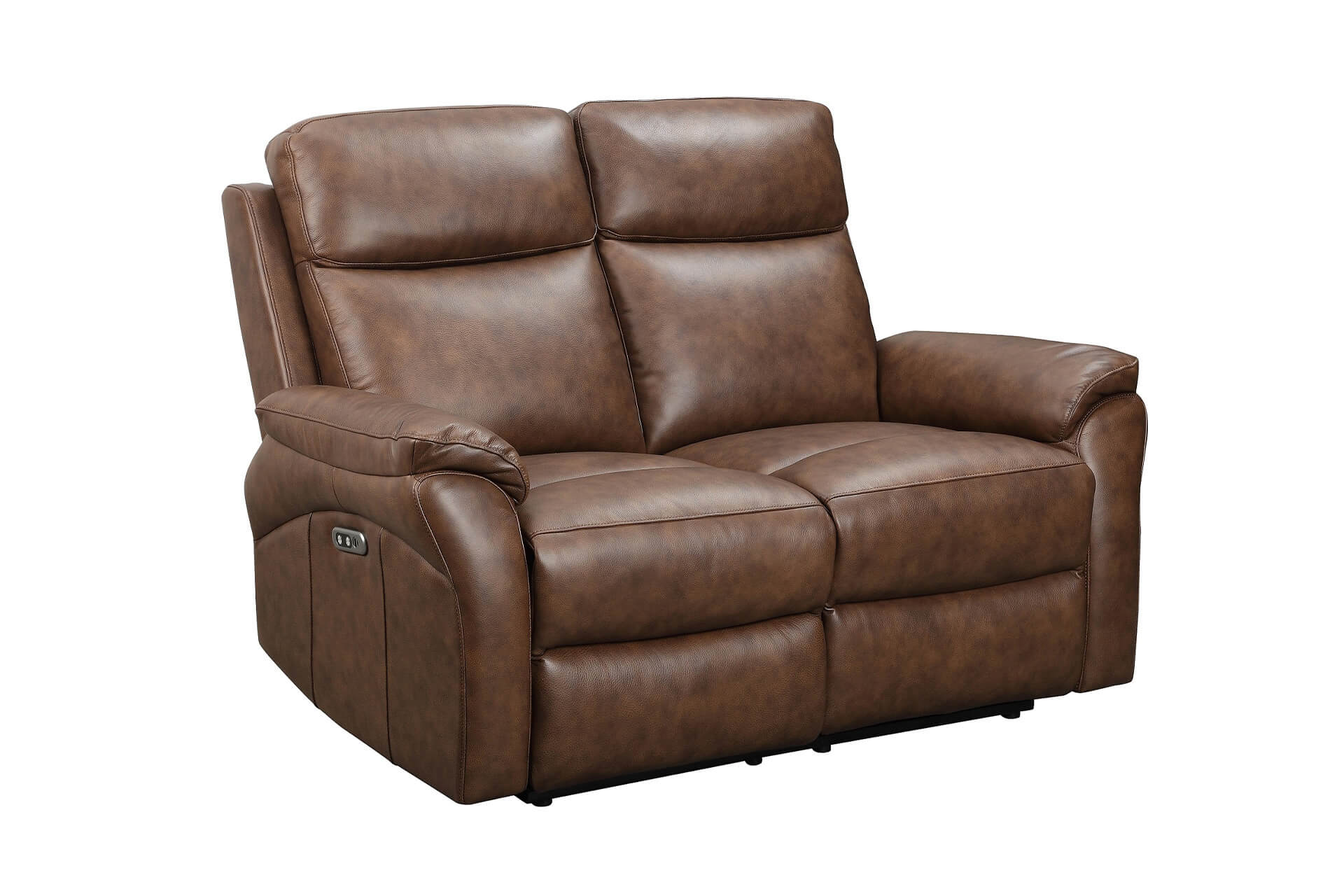 Nardo 2 Seater Electric Recliner – Brown Leather with USB Ports - Image 7