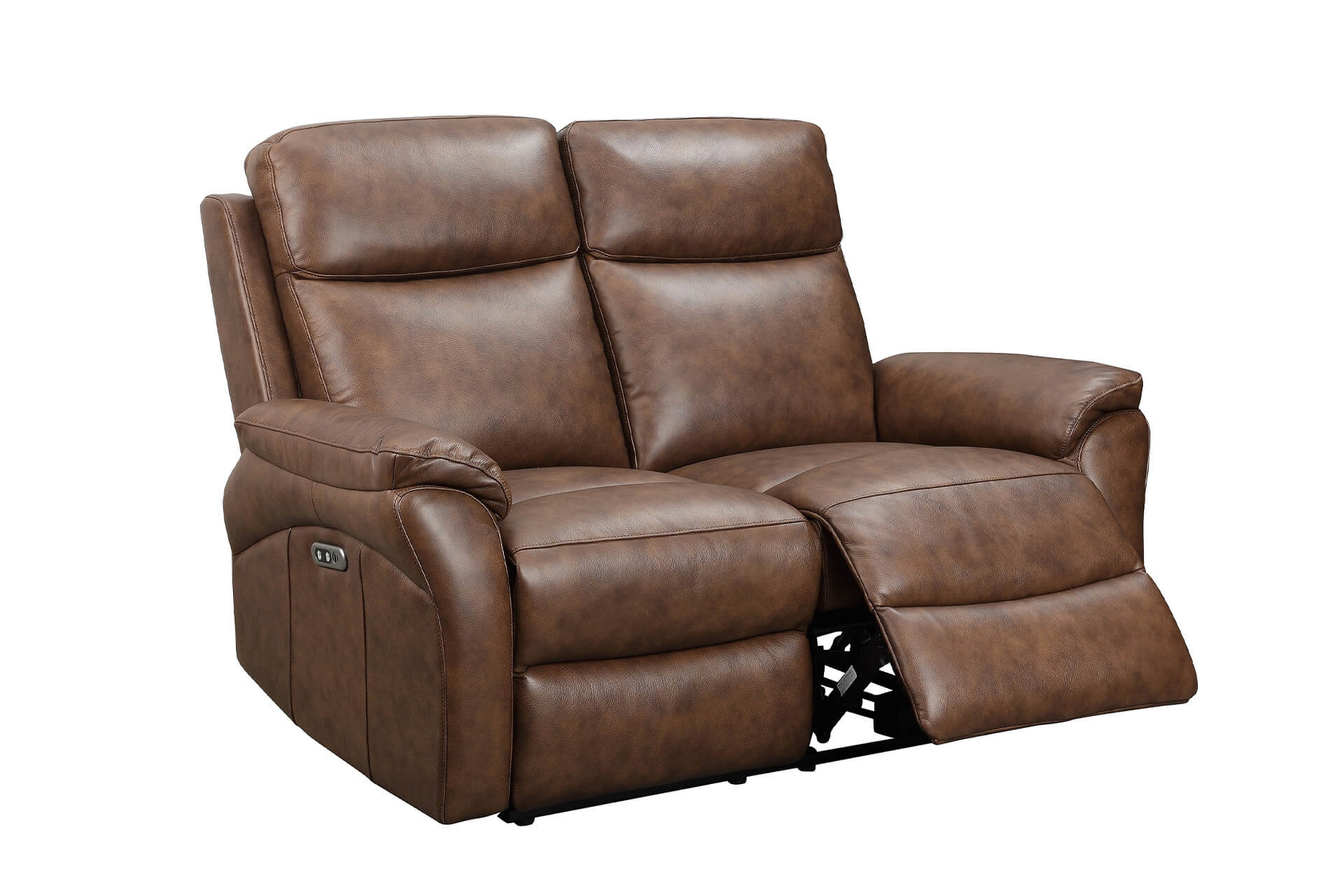 Nardo 2 Seater Electric Recliner – Brown Leather with USB Ports - Image 9