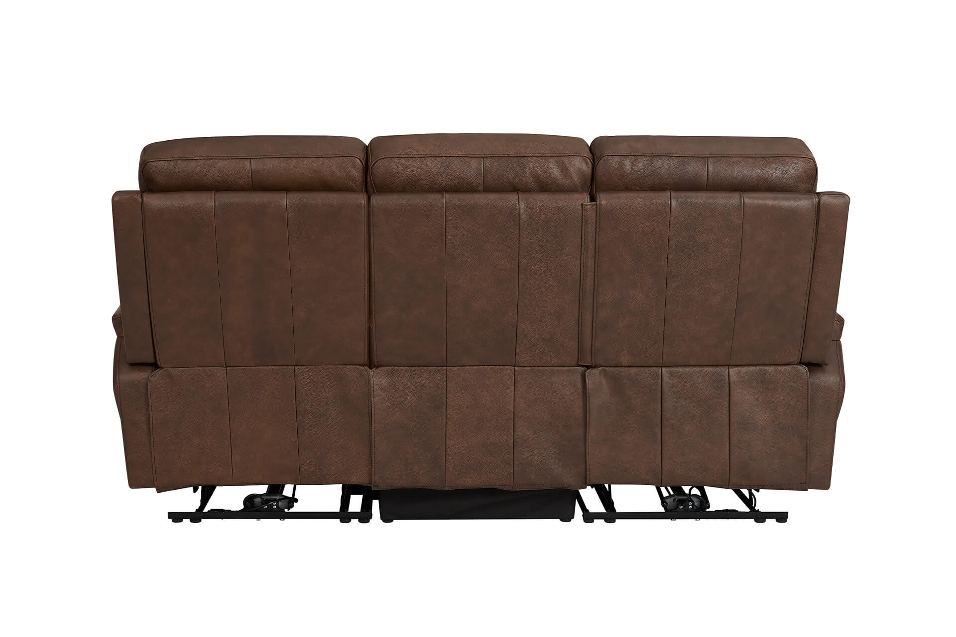 Nardo 3 Seater Electric Recliner – Brown Leather with USB Ports - Image 10