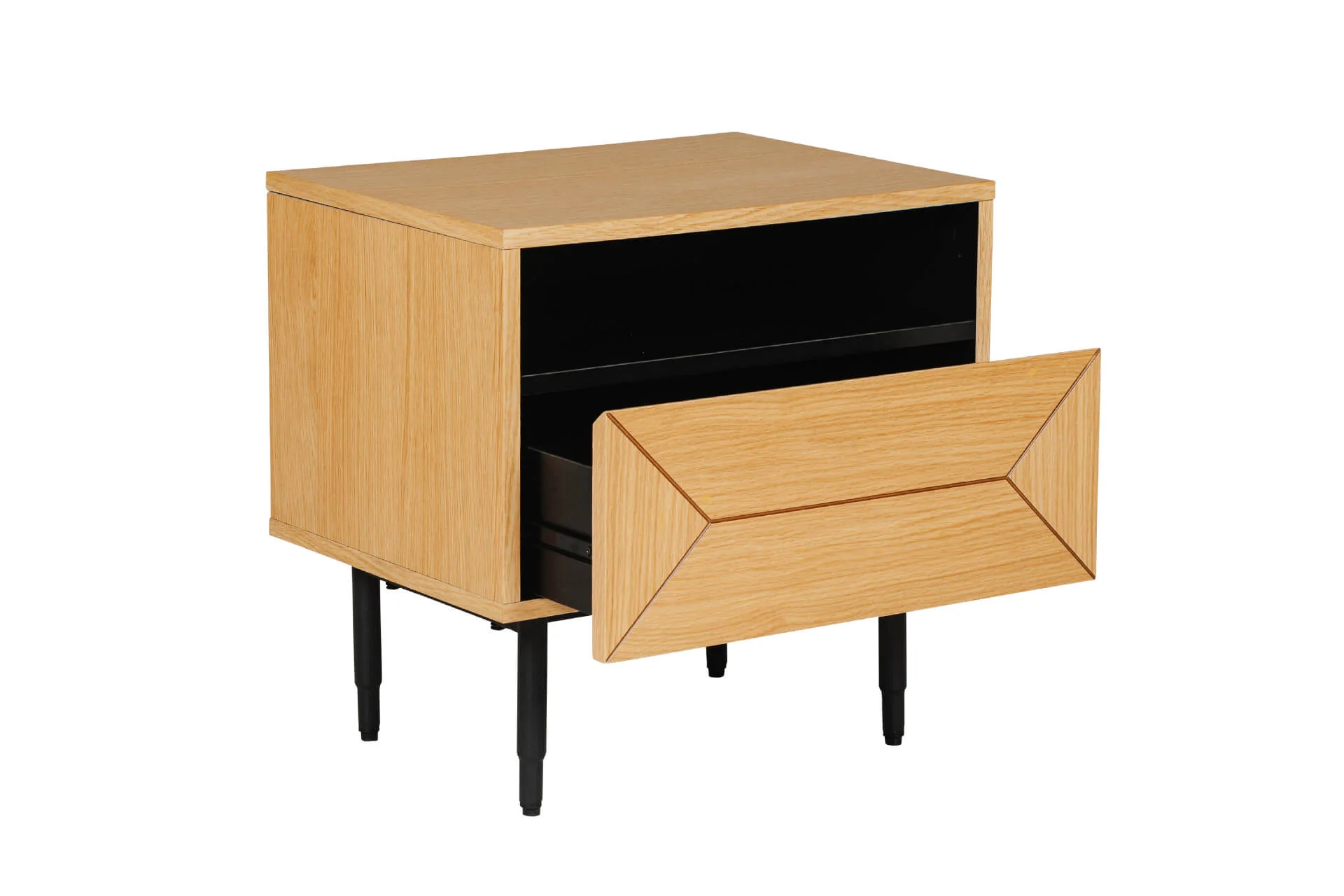 Nate Bedside Table in Brown or Natural Oak - Image 8