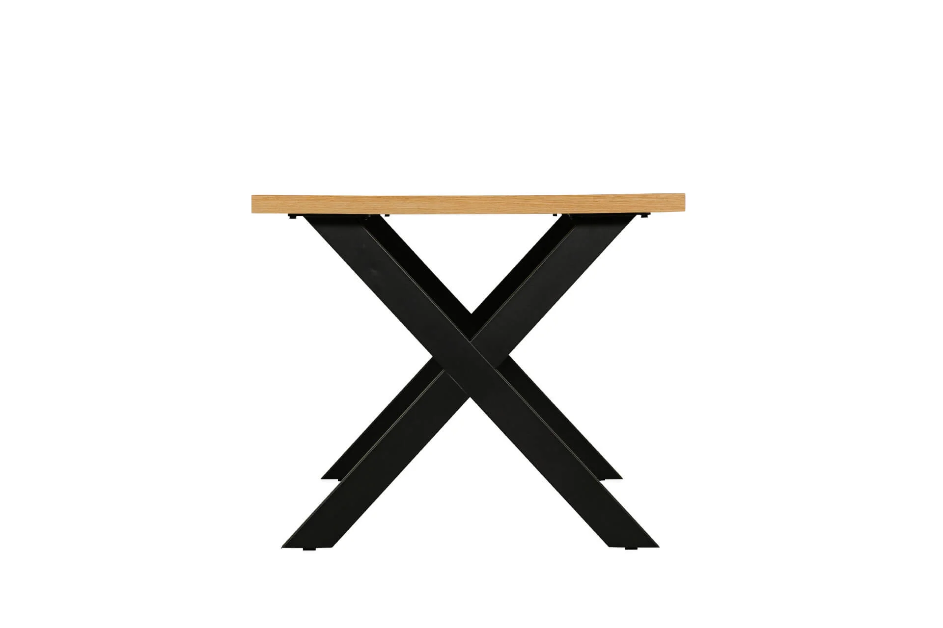 Nate Dining Table 140cm – Natural Oak with Black Metal Legs - Image 9