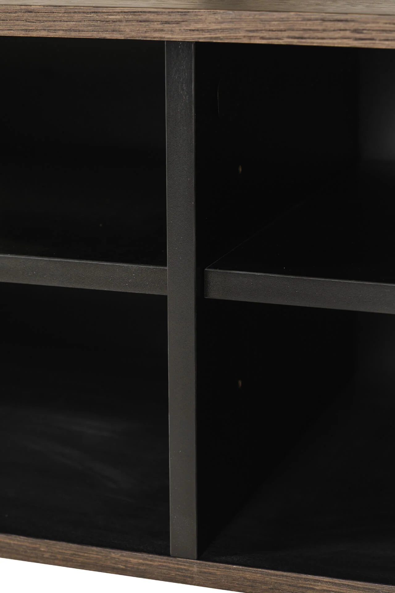 Nate TV Unit 150cm – Smoked Oak with Open Shelves - Image 6