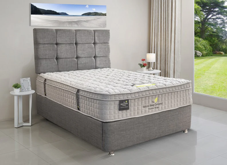 Natural Sleep 6 ft Divan Base – Customizable Fabric Options with Storage Choices