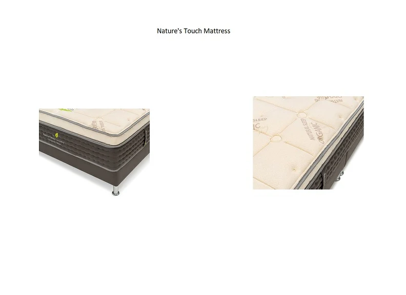 Natural Sleep Nature's Touch 6 ft Mattress – Medium Soft Pillow Top with Pocket Springs