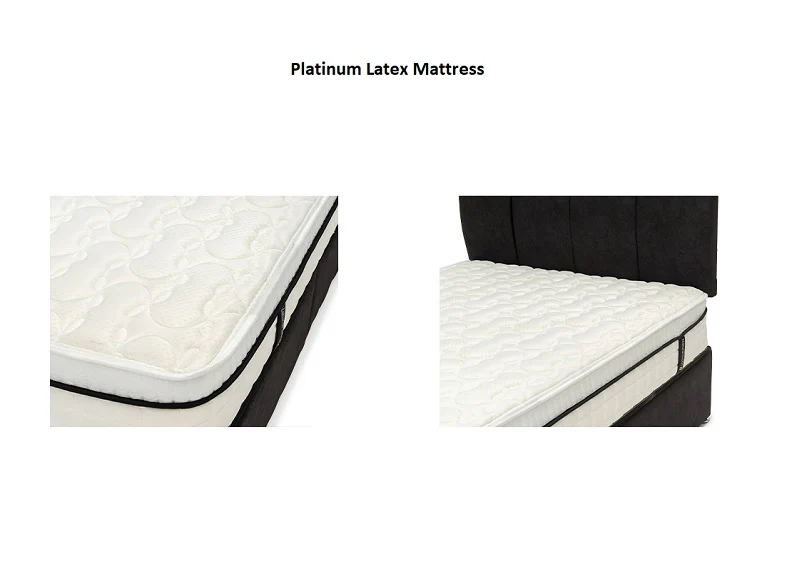 Natural Sleep Platinum Latex 4 ft Mattress – Pocket Sprung Support with Soft Knit Fabric