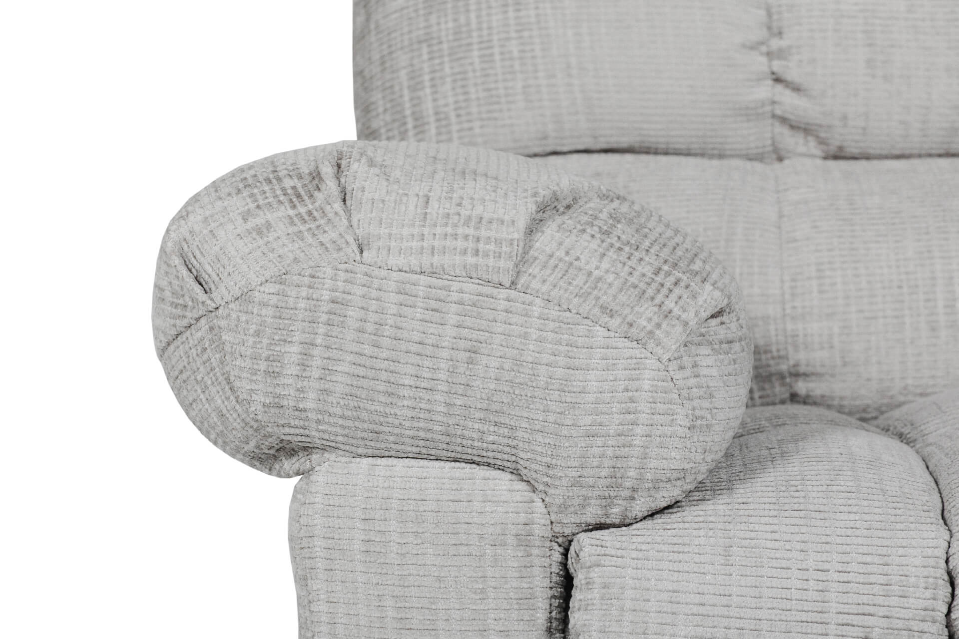 Nellie Glider Swivel Recliner – Grey with Lumbar Support - Image 11
