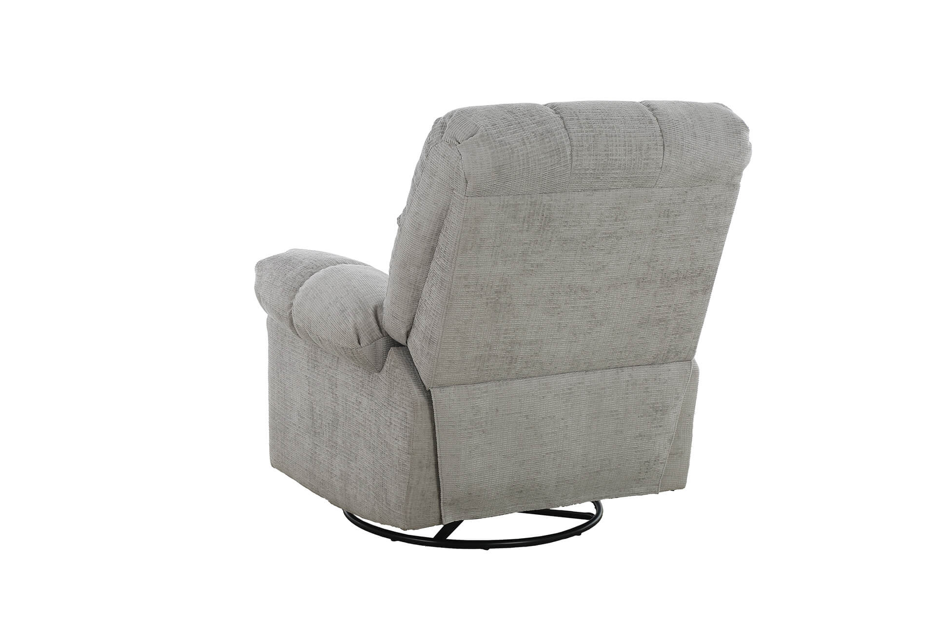 Nellie Glider Swivel Recliner – Grey with Lumbar Support - Image 16