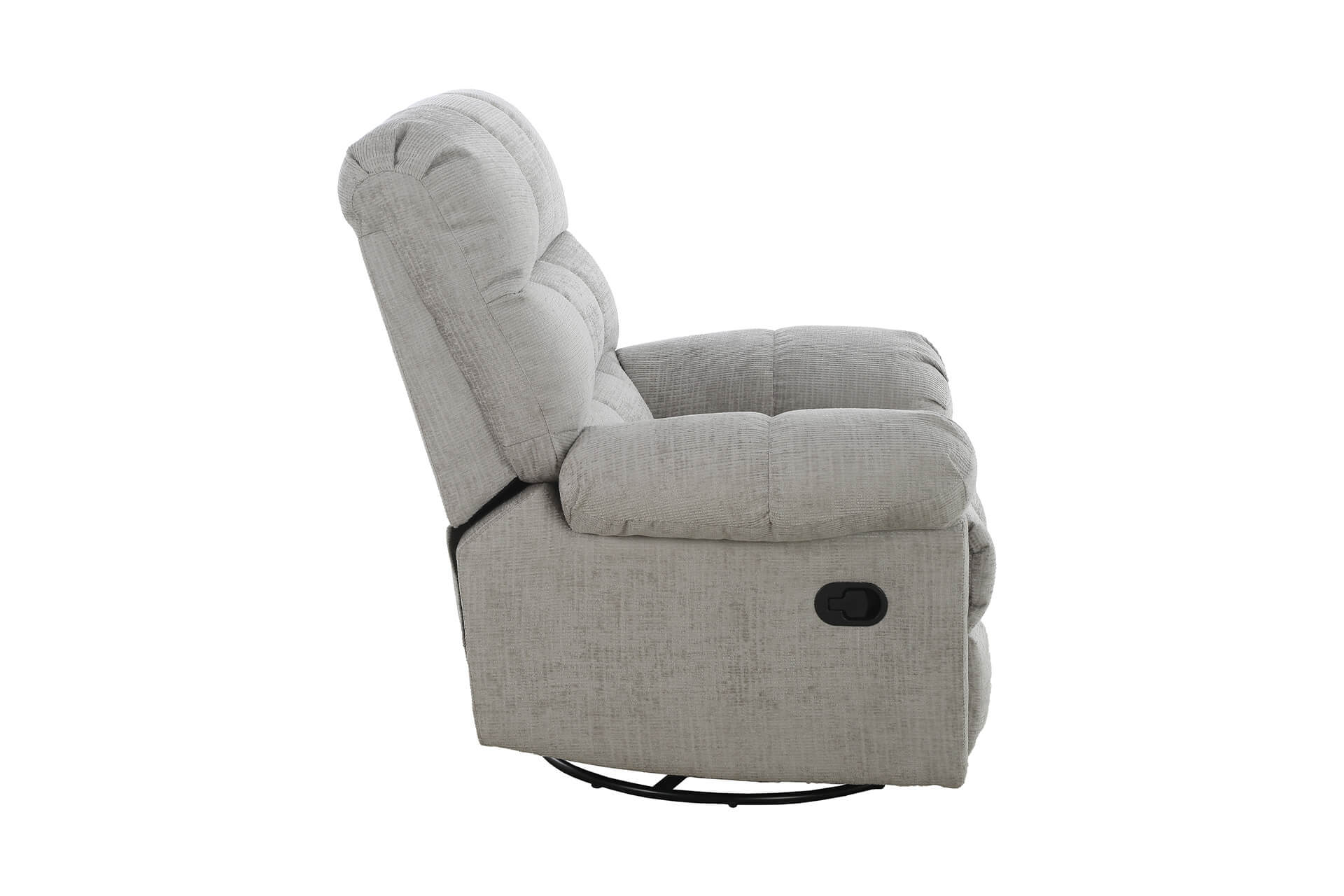 Nellie Glider Swivel Recliner – Grey with Lumbar Support - Image 5