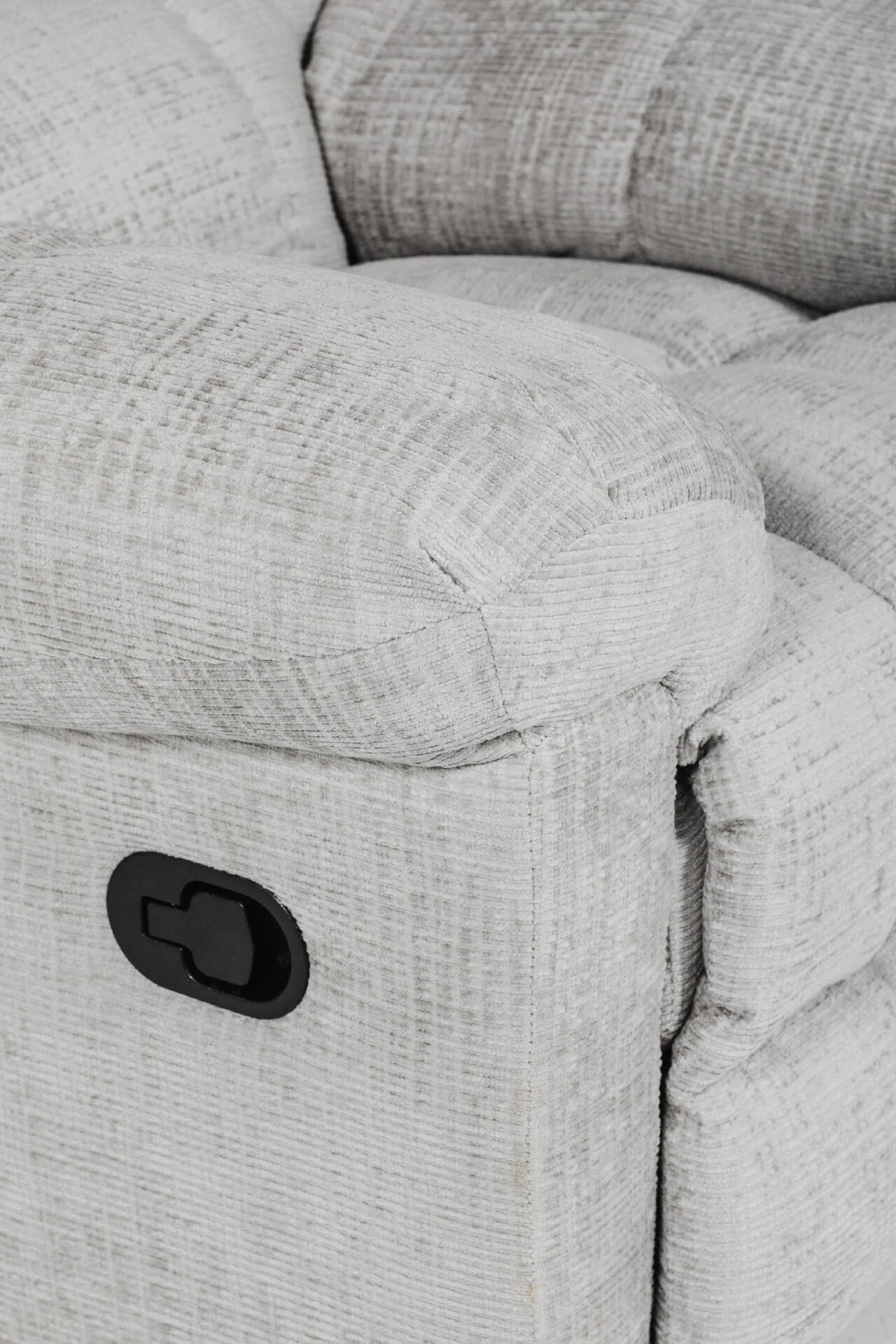 Nellie Glider Swivel Recliner – Grey with Lumbar Support - Image 6