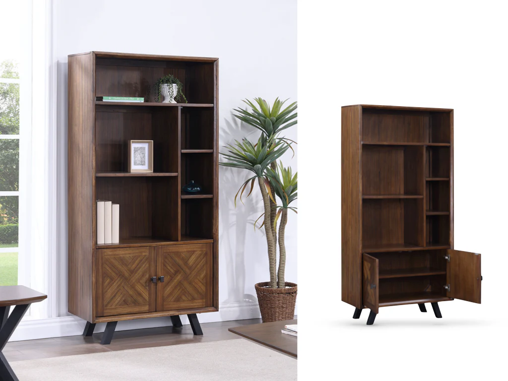 Nevada Large Bookcase 2 Door - Image 3