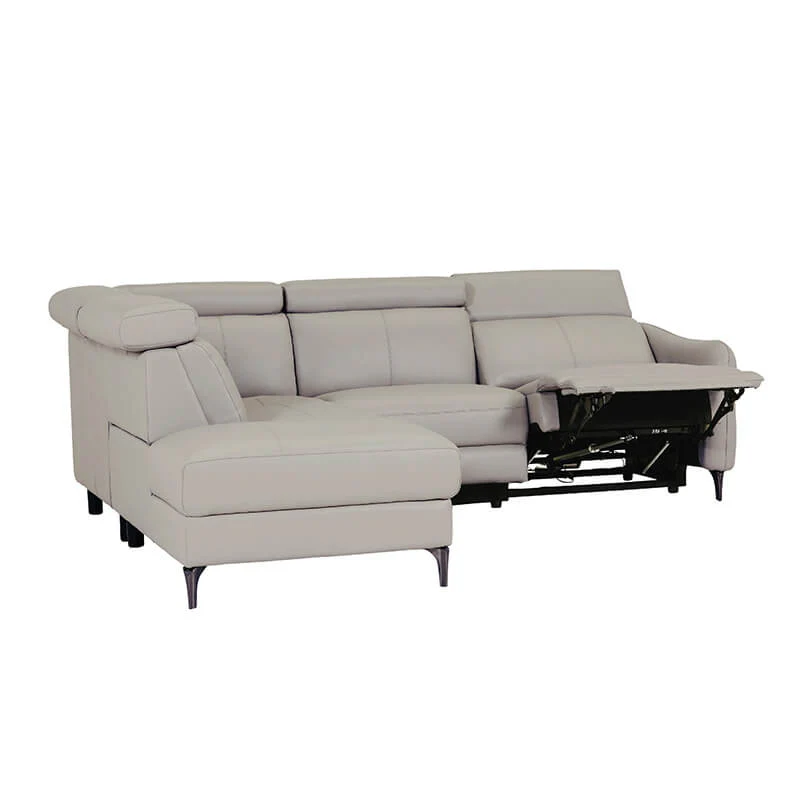 Nico Corner Group Electric Recliner LHF – Stone Upholstery with USB Ports - Image 11